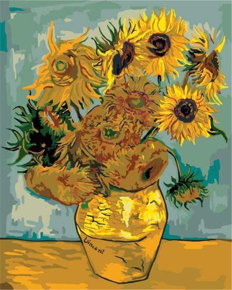 Sunflowers - Van-Go Paint-by-Number Kit-EZ Rack Shop
